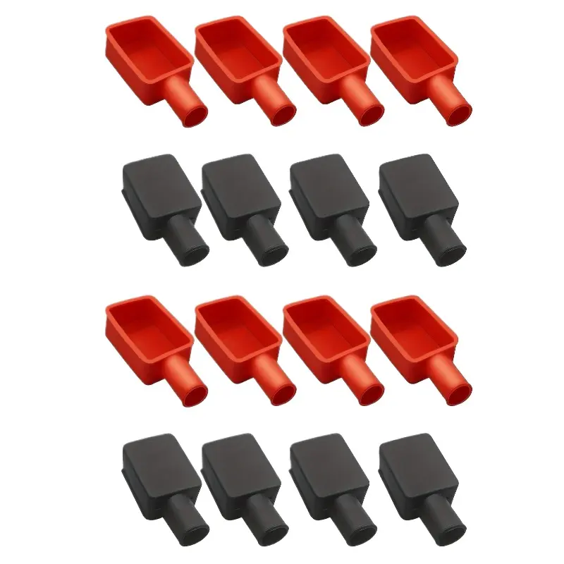 Battery terminal protection cover, automotive insulating battery cap, soft rubber positive and negative terminal top cap connector
