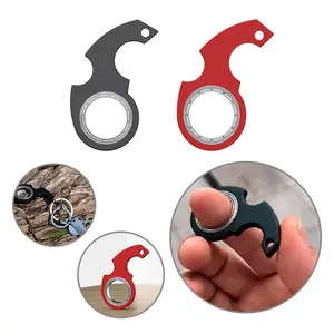 Second Generation Fingertip Rotating Stress Relief Keychain Bottle Opener, Karambit Spinner Anxiety Toy, Relaxation Keychain