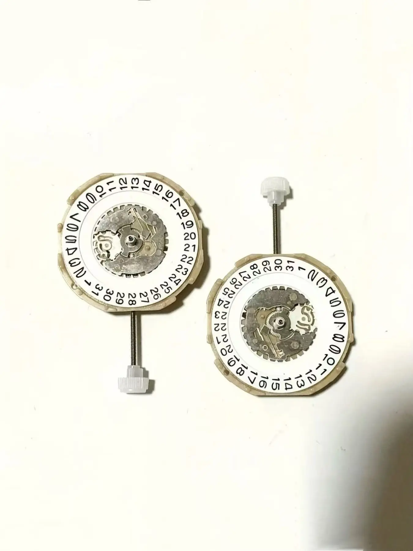 2-Pack Sp28 Quartz Watch Movements, Easy Install Metal Replacement Parts, No Battery Included, Ideal for Watch Repair