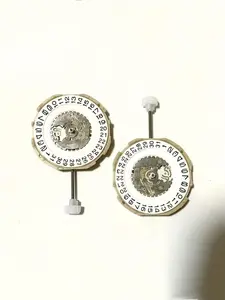 2-Pack Sp28 Quartz Watch Movements, Easy Install Metal Replacement Parts, No Battery Included, Ideal for Watch Repair