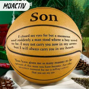 Special Basketball to Show Your Son Love - The Perfect Gift for Him! International Standard Size (With Pump)