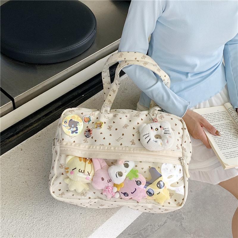 New Harajuku  Daily Commuting One-shoulder Crossbody Bag Comic Exhibition Hand Tote Bag Girl Cute Sweet Kawaii Ulzzang Ita Bag