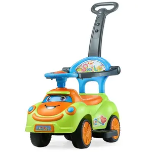 VEVOR Ride On Push Car, Push Car for Toddler 19 to 36 Months, Around Buggy with Guardrails, Handle Under - seat Storage, 55 lbs Load Capacity, Foot - to - Floor Walker for Boys Girls, Green