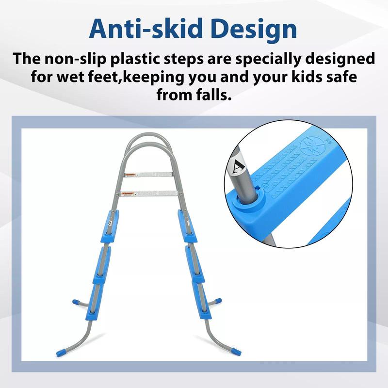For 36" Wall Height Pools Steel Above Ground Swimming Pool Ladder