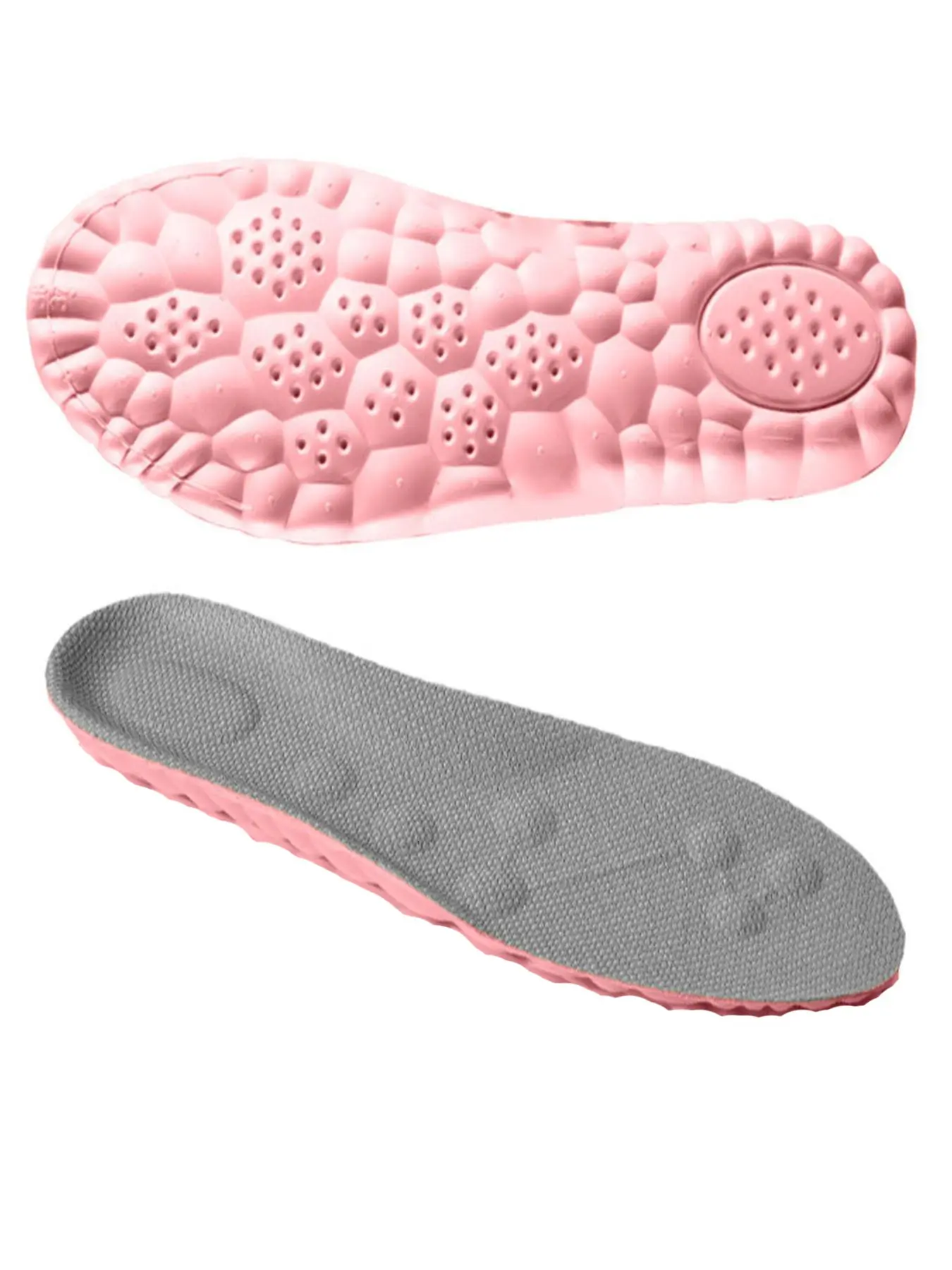 Soft Comfortable Shock-Absorbing Insoles, Unisex Cushioned Insoles with Universal Fit, Breathable Sweat-Absorbent Design for Sports Shoes