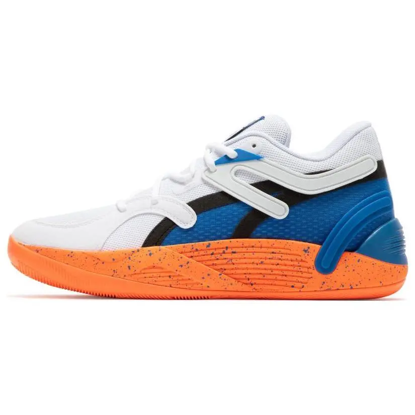 PUMA Trc Blaze Court Nyc Comfortable Versatile Non-Slip Durable Mid-Top Basketball Shoes 379218-01