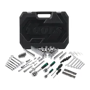 216PCS Professional Mechanic Socket & Tool Set, Heavy-Duty Storage Tool Box with 72-Tooth Ratchet Wrenches & Multi-Drive Sizes, Versatile Repair Kit for Automotive Service & Household Maintenance.