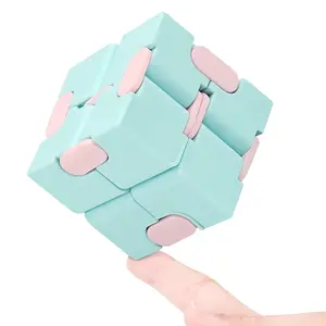 Infinity Cubes, EDC Anxiety Relief Game for Kids And Adults, Cool Mini Gadgets, Best for Relieving Stress And Anxiety And Killing Time, Unique And Creative, Macaron Color Series