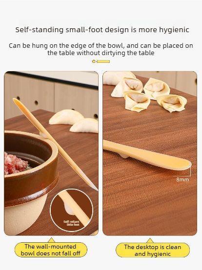 2PCS Multifunctional double-headed dumpling and wonton scraper, silicone meat filling tool, household kitchen all-in-one jam maker