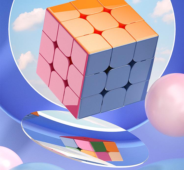 Morandi macaron, third-order Rubik's Cube toy, class boredom, artifact, Internet celebrity pyramid 245, puzzle early education
