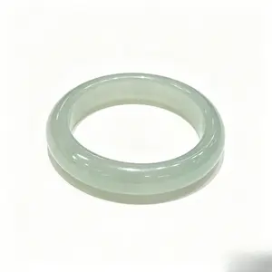 Celadon Green Natural Jade Bracelet - High Translucency Ice Quality, Traditional Chinese Women's Collectible Rare Stone Jewelry Gift