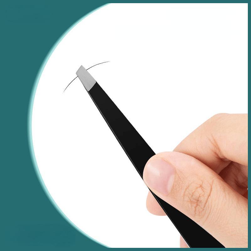 Eyebrow Trimming Set, 3 Counts/set Stainless Steel Eyebrow Tweezers & Eyebrow Trimmer & Brow Trimming Tool with Brush, Eyebrow Shaping Tool for Women, Hair Removal Tool, Beauty Tools