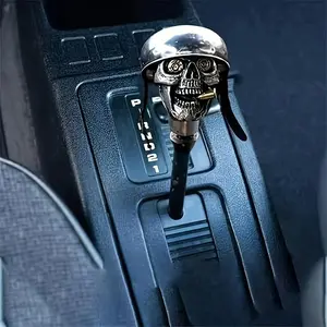 Skull Soldier Handle, Resin Art Handmade Car Gear Shift Knob, Unique Skull Head Design, Perfect for Room Decoration