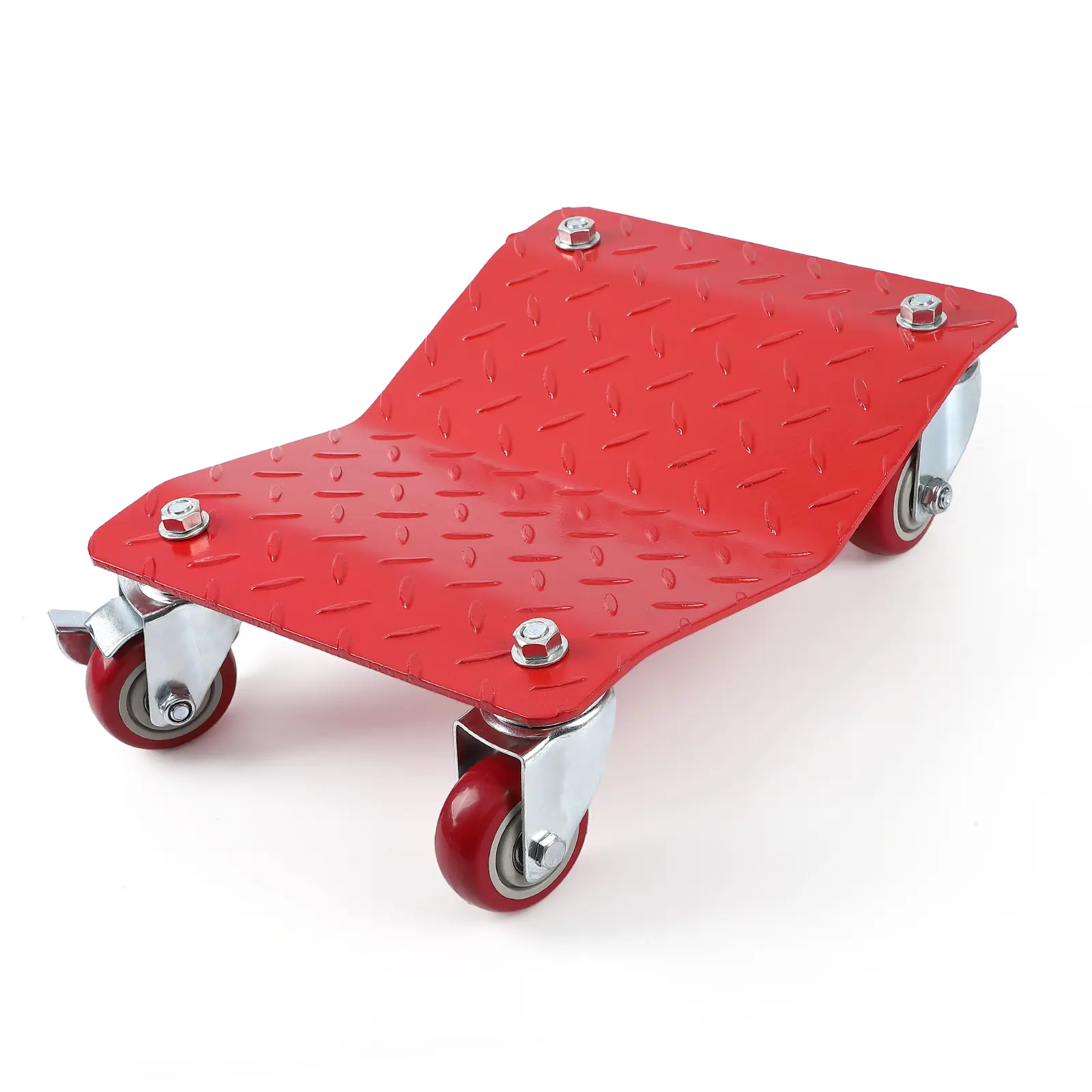 Heavy Duty Vehicle Moving Dolly, Set of 4 – 6000 lbs Capacity, 16"x12" Anti-Skid Steel Plates, 360° Rotating Nylon Wheels for Cars, Trucks, Trailers, Motorcycles & Boats