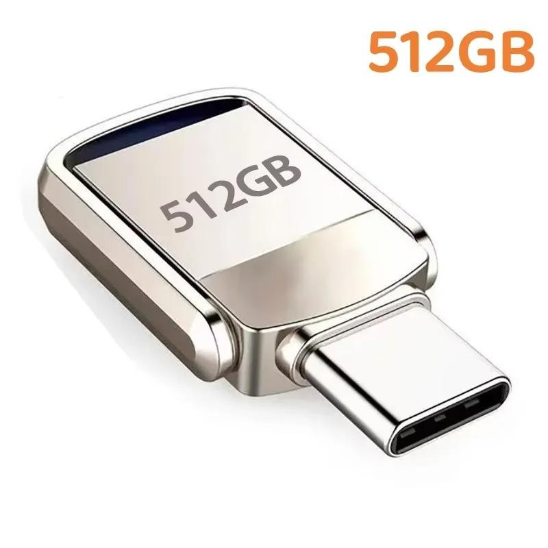 USB Flash Drive 2TB 3.2 Type C PenDrive Memory Stick 256GB 1TB 2TB Pen Drive Flash Disk for PC Smartphone Storage U Disk Hot-swappable High-speed USB 3.0 Ports Plug-and-Play