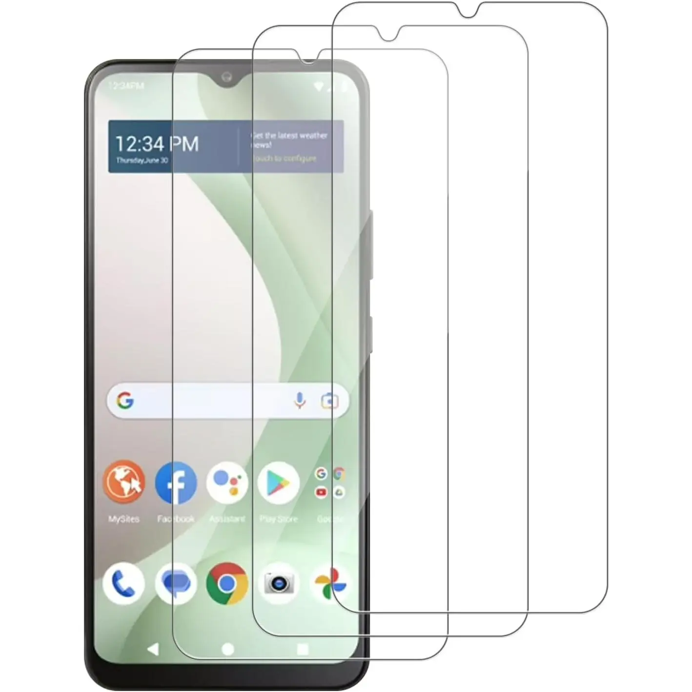 3 Pack for Blu View 5 Tempered Glass Screen Protector, Scratch-Proof, Bubble-Free, Transparent, 9H Hardness,Bubble Free,Case Friendly