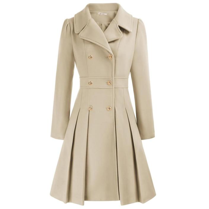 VVZ 2026 Spring New Arrival Women’s Simple Button-Up Long Coat – Classic Lapel Design with Pockets, Easy Everyday Outerwear for Autumn and Spring