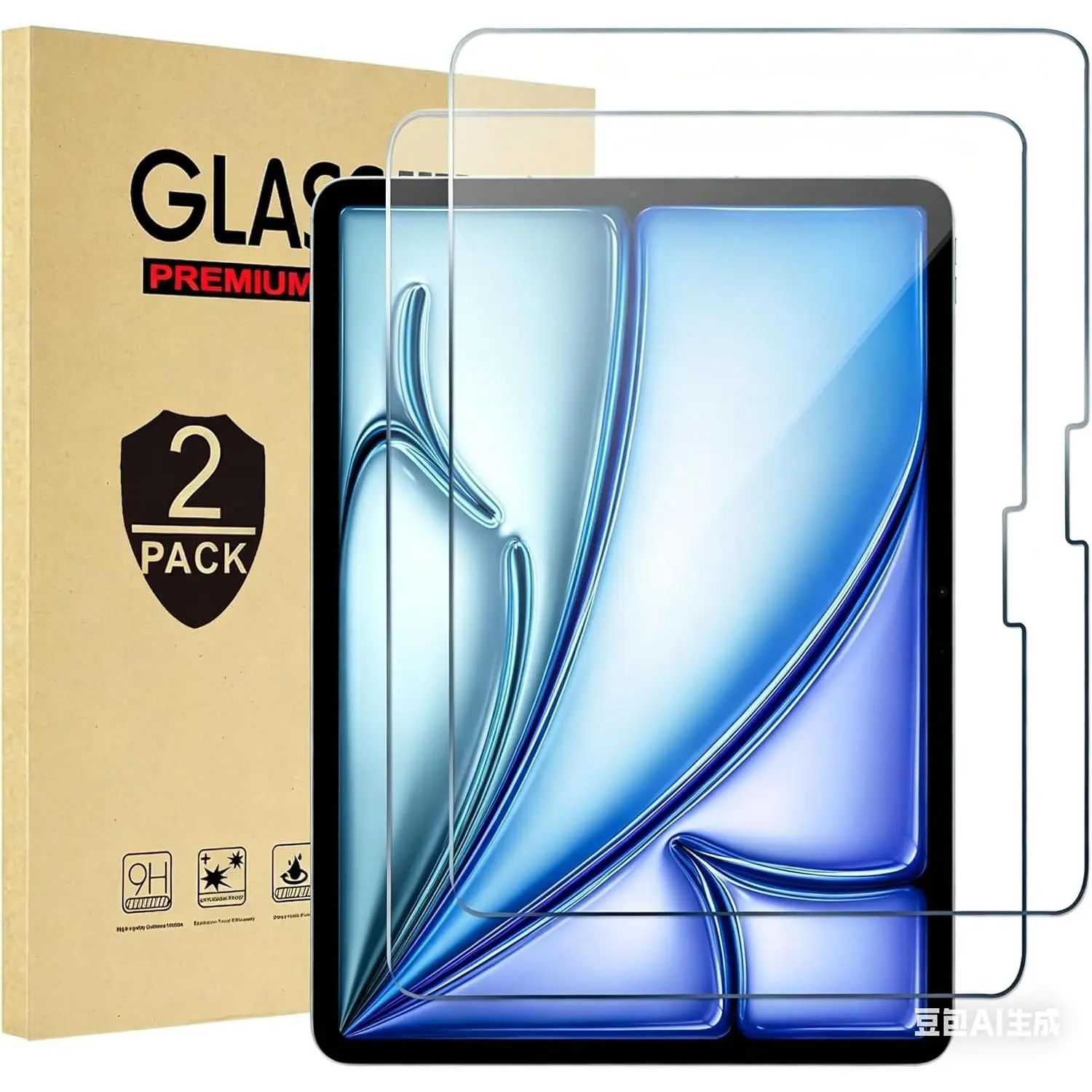 [2 Pack] Screen Protector for iPad Air 11 inch (Air 8th/7th/6th Generation) M4/M3/M2 2026/2025/2024, Tempered Glass Screen Film Guard for Air 11-inch A2996/A2995/A2993/A2567 A2568 A2569 Anti-Scratch Clear