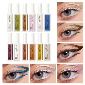 Colorful liquid eyeliner pen, waterproof and quick-drying, 12-color liquid eyeliner makeup