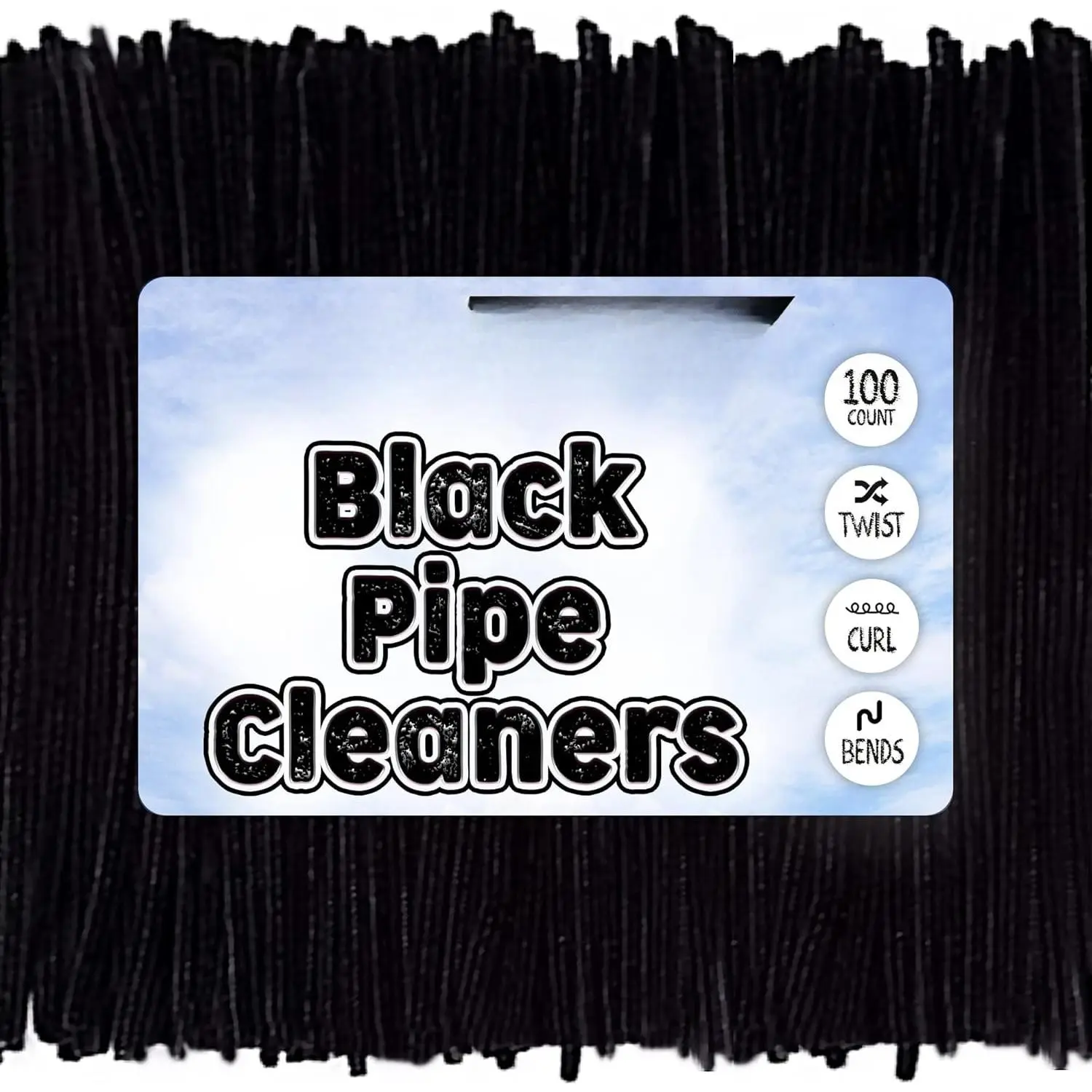 Black 100 Pack 12 Inch