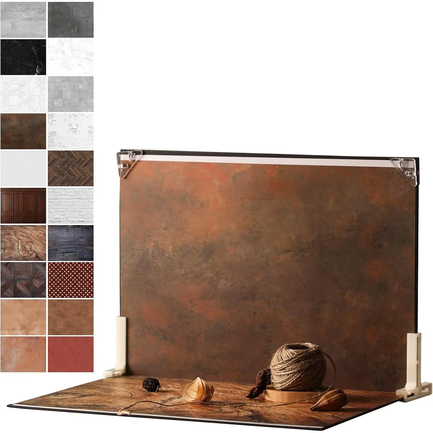 16 x 11.5 in Product Photography Backdrops, 10 Sheets, 20 Patterns