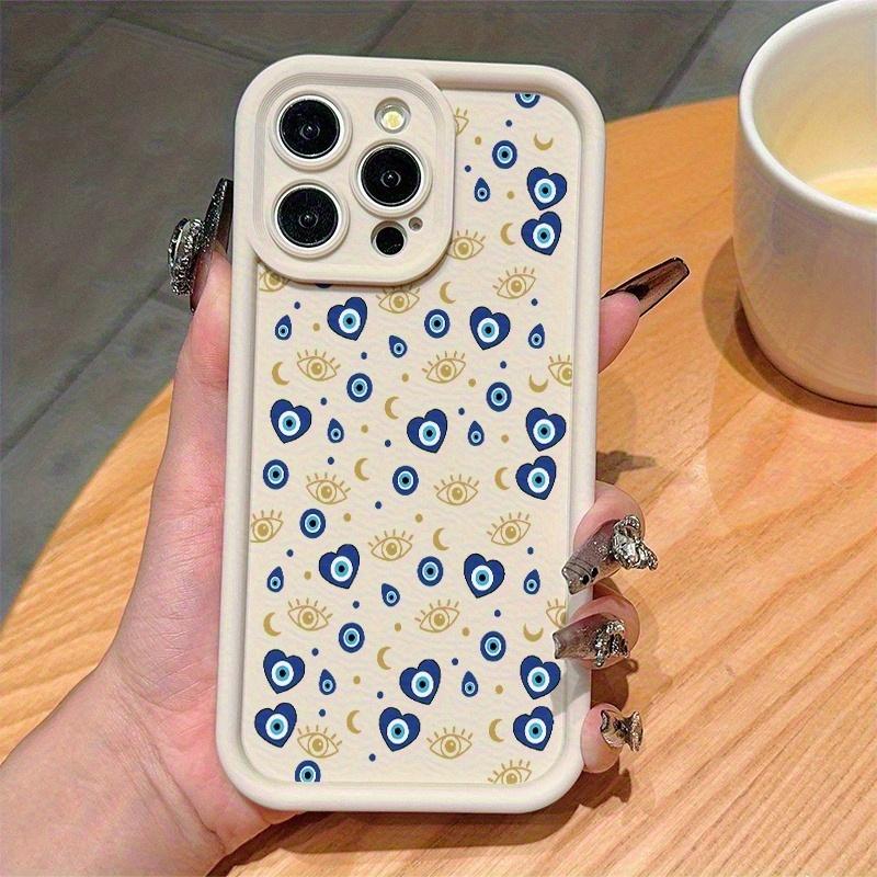 Phone case: High-Rim Lens Protection iPhone Case with  and Golden Heart Eye Pattern, Compatible with iPhone 11/12/13/14/15/16, 16/15/14/13/12/11 Pro Max, XS/XR/X, 7/8 Plus, SE Series - Ideal Birthday Gift for Girlfriend, Boyfriend, or Friends