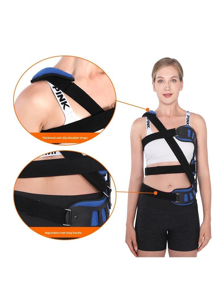Adjustable Scoliosis Orthosis Brace – Breathable Height Adjustable Spine Support for Posture Correction, Spine Alignment & Back Stability, Comfort Fit for Men & Women