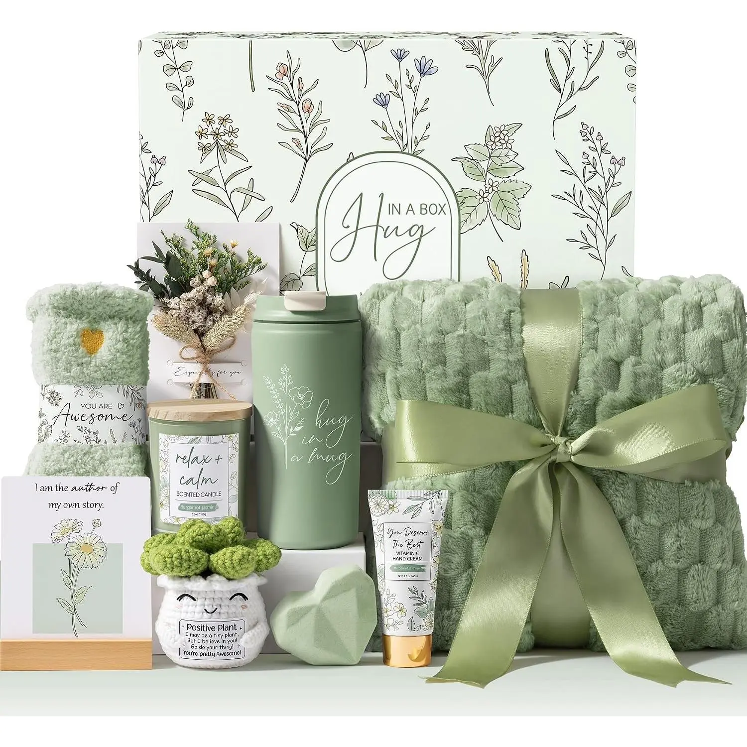 Mothers Day Birthday Gifts for Women Self Care Get Well Soon Gift Baskets Spa Care Package After Surgery Inspirational Unique Sympathy Gifts Set for Mom Her