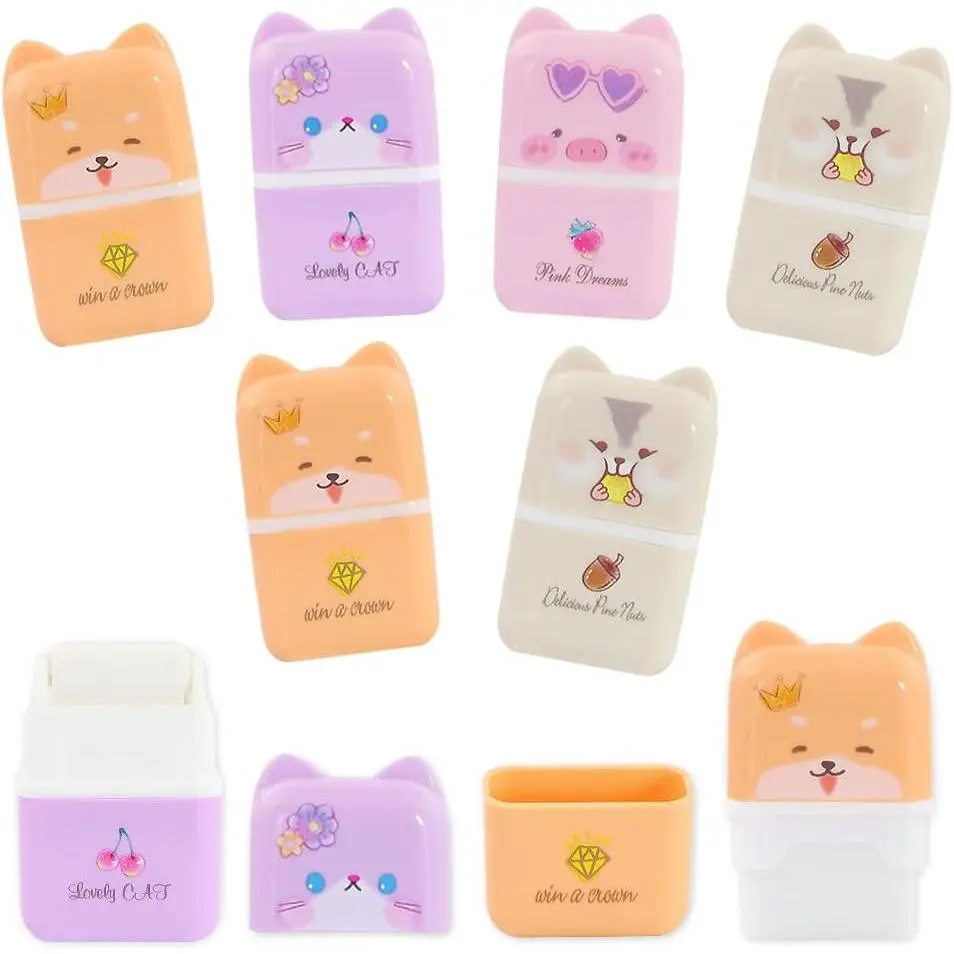 8 count Cute Erasers for , Cute Cartoon Rubber, Fun Party Favor & School Supplies, Kawaii Drawing Eraser for School Office  Stationery