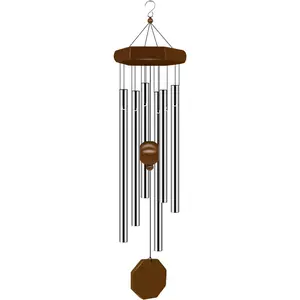 Wind Chimes for Outside, Wind Chimes Outdoor Deep Tone with 6 Tuned Tubes, Memorial Wind Chime for Garden, Patio and