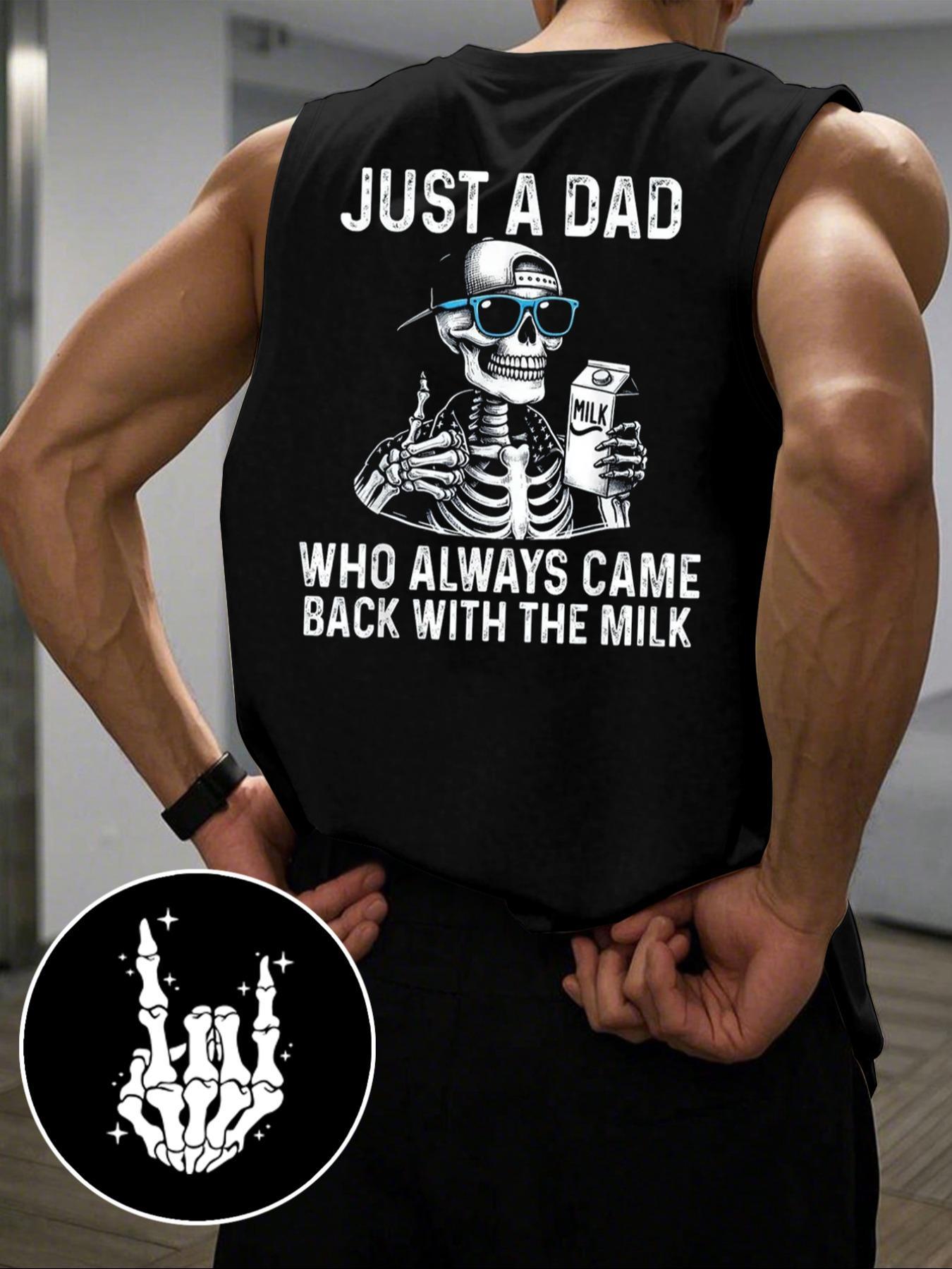 Men's Cartoon Soda Can & Letter Print Round Neck Tank Top, Regular Fit Casual Sleeveless Crew Neck Top for Summer, Fashion Men's Clothes for Daily Wear, Sleeveless Shirt