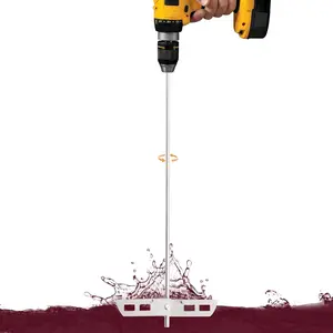 Wine Degasser Drill Attachment, Stainless Steel Degassing Stirrer Wine Making Agitator Tool, Drill Mixer Rod Wine Wand Stirring Paddle for Beer Brewing, Mead, Kombucha and More