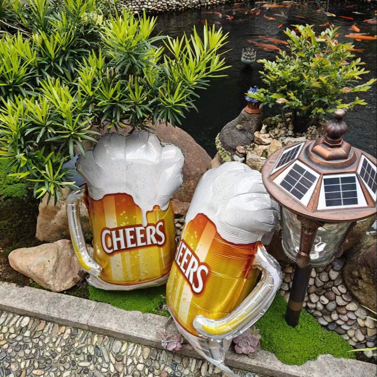 Beer Mug Shaped Balloon, 2 Counts/set Creative and Funny Balloons, Holiday Party Decoration Balloon, Festive & Party Supplies