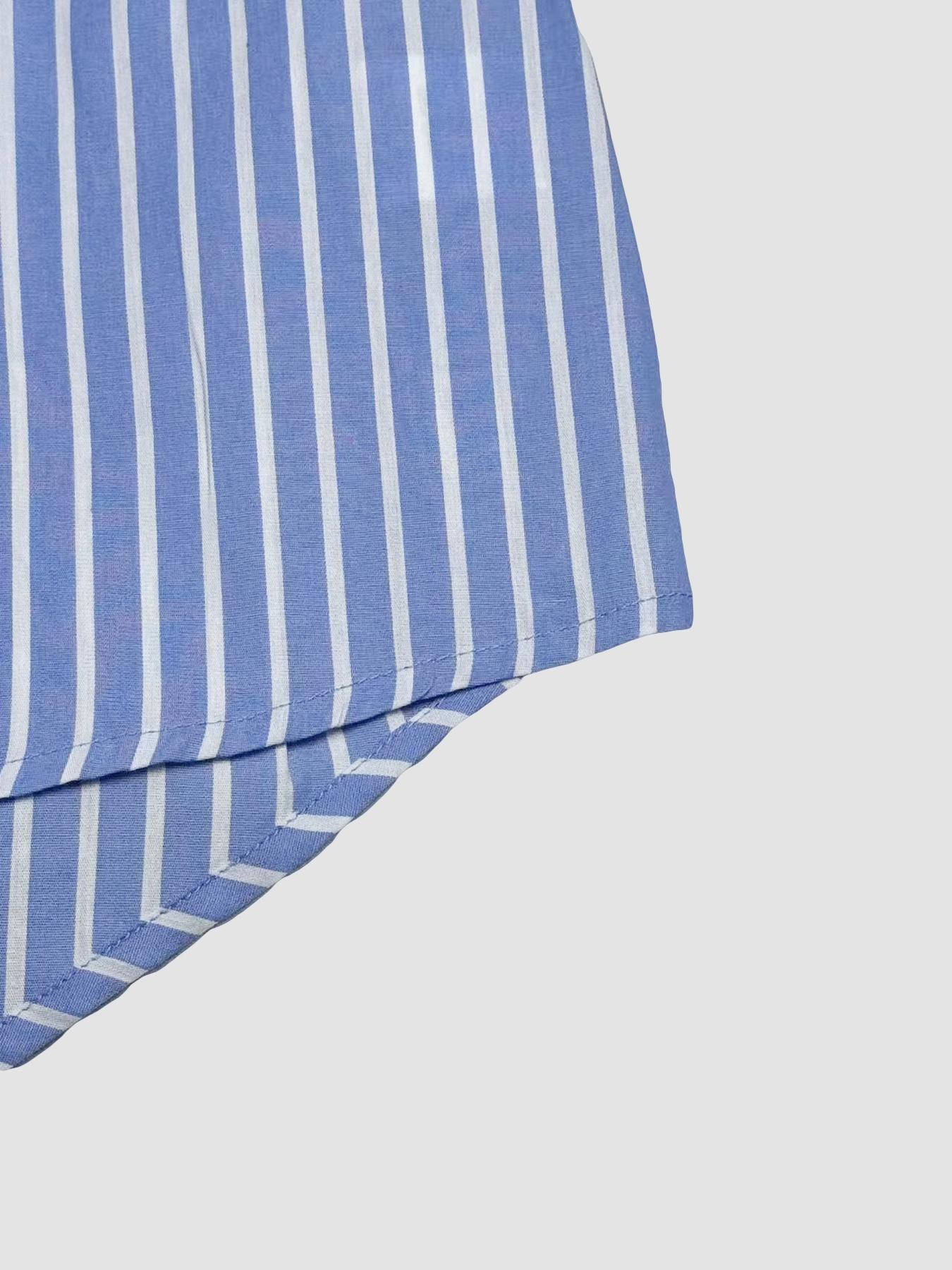 Women's Striped Long Sleeve Shirt, Fashionable Comfortable Design, Perfect for Daily Wear, Stylish Ladies' Top for Casual