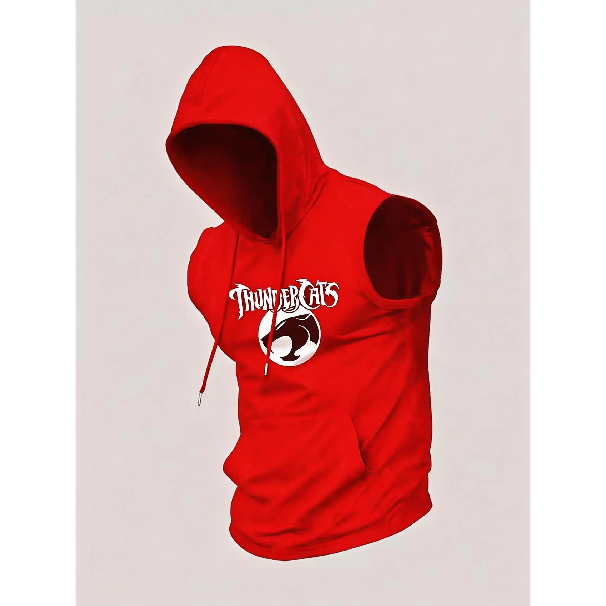 Trendy And Stylish Sleeveless Hooded Vests for Men, Featuring Eye-Catching Prints, Perfect for Summer And Autumn, Popular for Both Home And Outdoor Wear