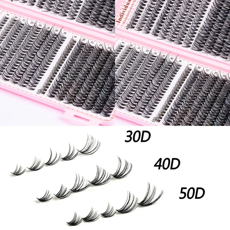 Product Introduction of Natural Look Eyelash Extensions Set with False Lashes, Tweezers, Glue, Remover and Fixer, Professional Accessories for Women's Summer Makeup 7