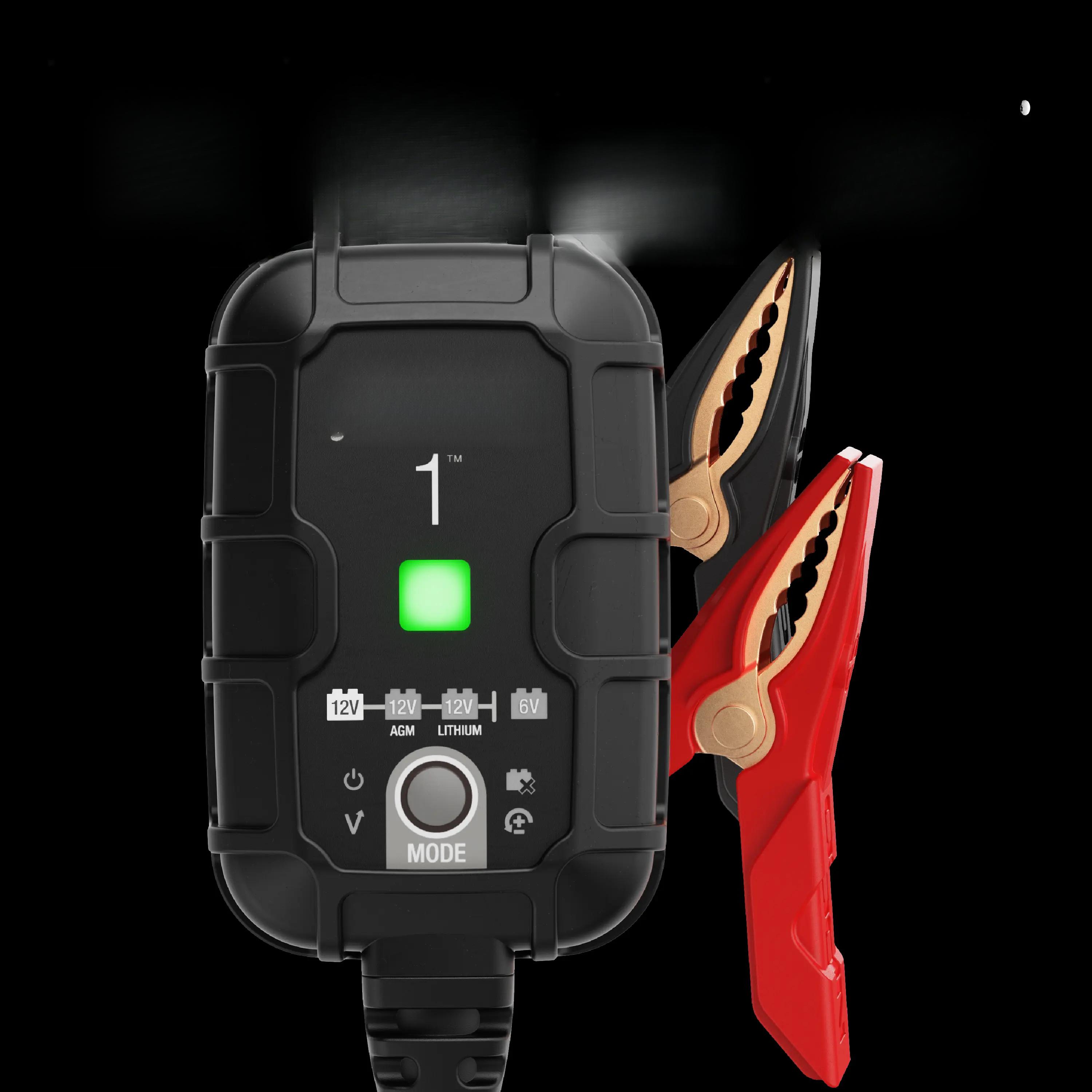 1A Smart Battery Charger, 6V and 12V, Battery Maintainer, Trickle Charger and Desulfator