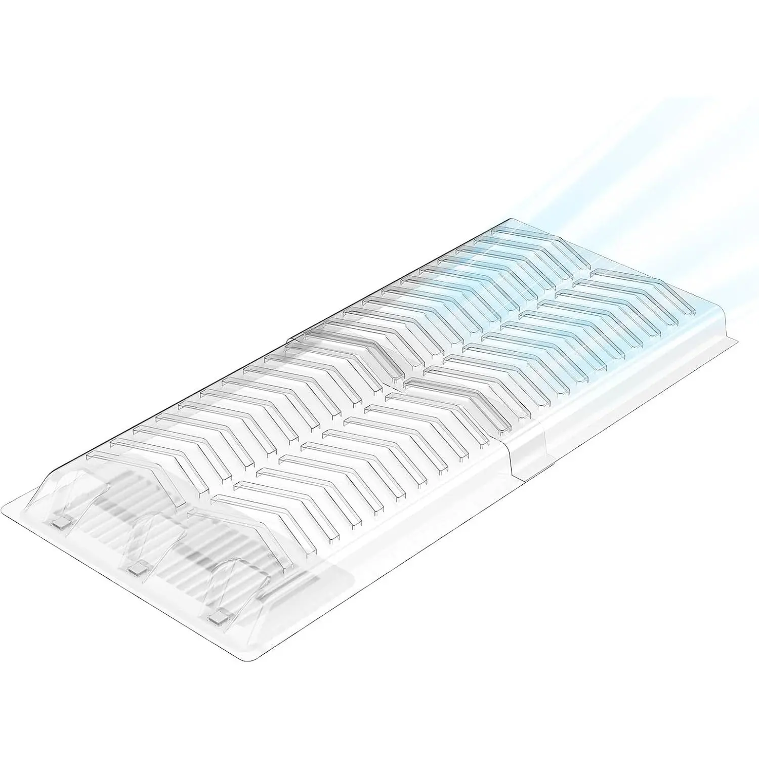 Extendable Floor Register Deflector Vent Extender - 1 Pack, Arc Shape, Adjustable for 10" or 12" Long Vents, Extends 17"-29", Redirects Airflow Under Furniture (Household Appliance Accessory)