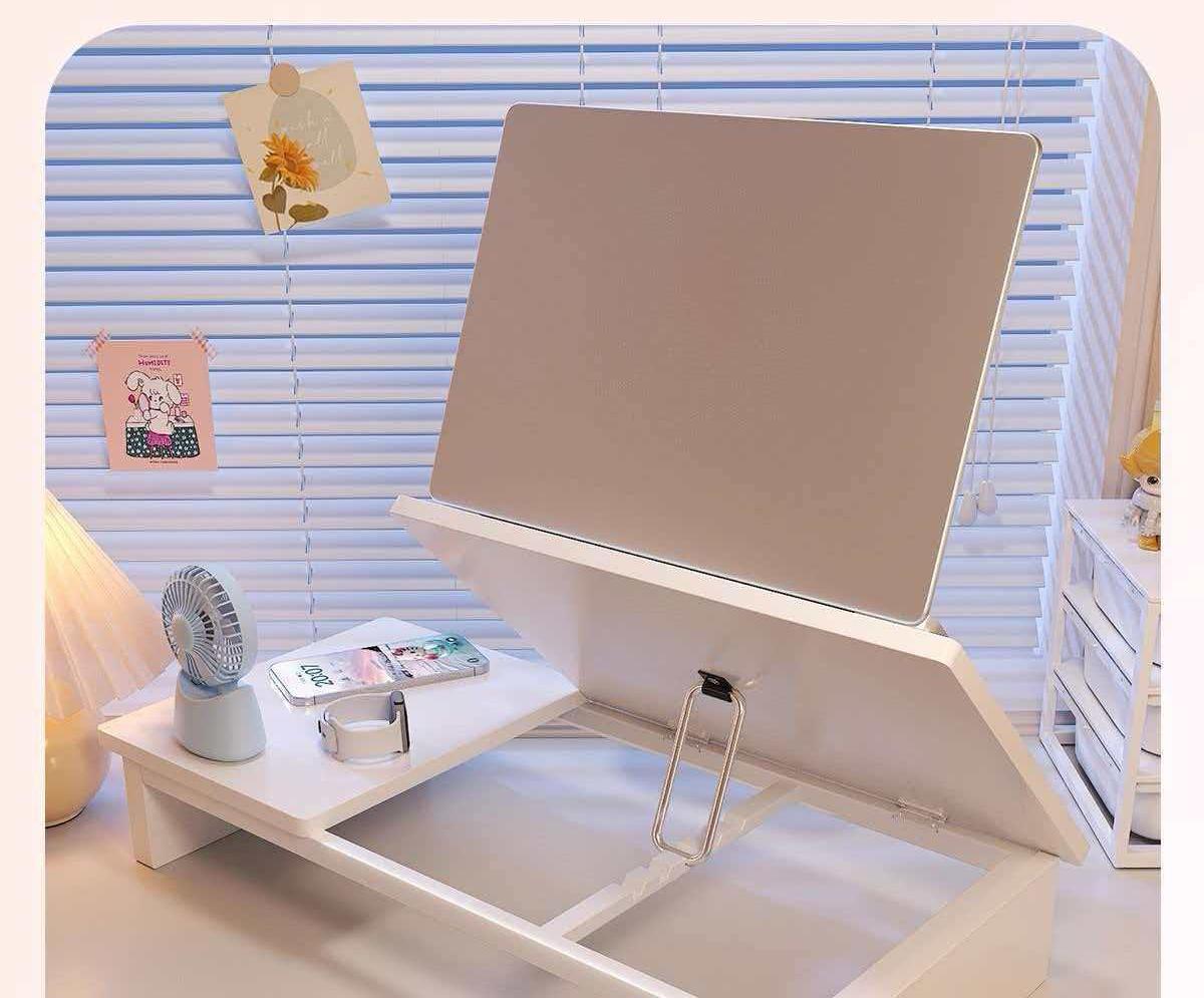 Height-adjustable computer stand, cooling rack, adjustable lift shelf, laptop desktop base, elevated support bracket