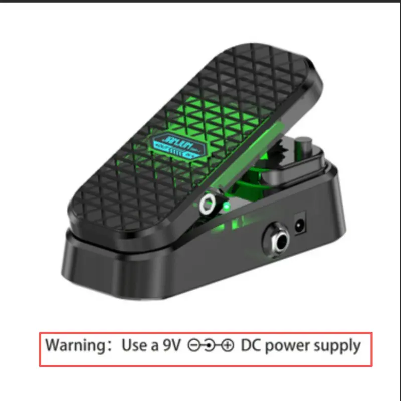 Guitar Effects Pedal Wah Volume Footswitch, Dc External Negative Internal Positive Power Supply, Compact Design 13.6x6.1x5cm