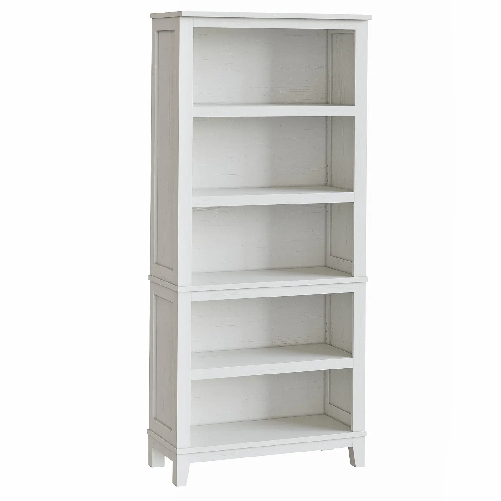 71 in Tall Bookcase w/Adjustable Shelves 31.5 in Width Wooden Bookshelf 5 Tier Farmhouse Bookshelves Vintage Bookcase for Living Room Office Library