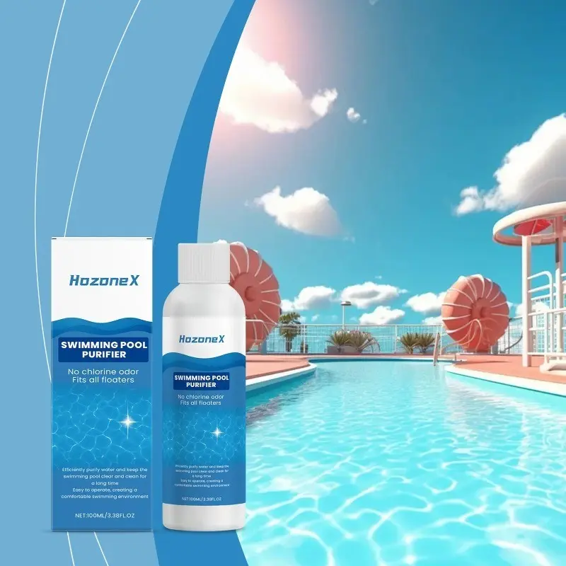 Fast Acting Pool Odor-Eliminator,Pool Purification Liquid,Odor-Neutralizer,Pool Water Purifier For Cloudy Water,Deep Cleaning, Pool Chemicals