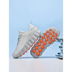 Unisex Casual Sports Shoes, Trainer, Massage Granule Design, Multiple Colors, Height Increase, Breathable, Anti-Slip, Fashionable, Outdoor Fitness