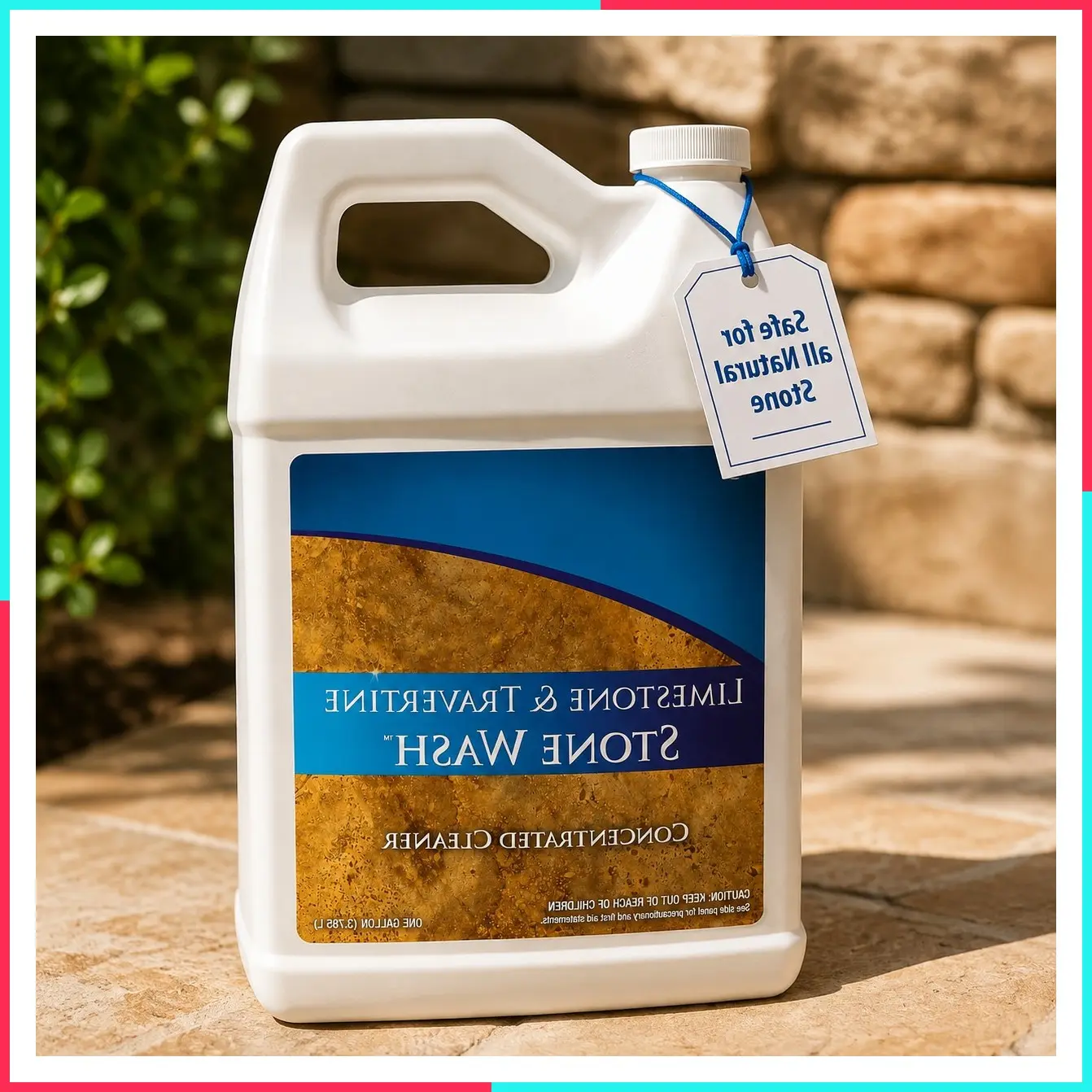 Natural Stone Cleaner for Limestone, Travertine, Granite & Tile, 1 Gallon