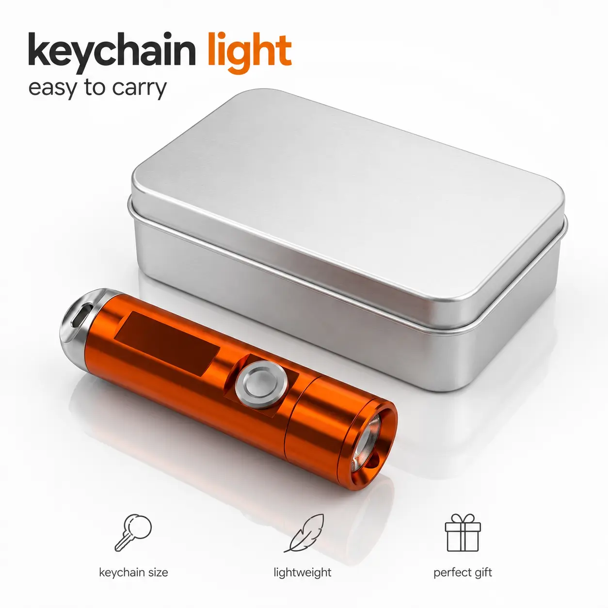 Mini Keychain Flashlight, Portable LED Pocket Light, Lightweight Small Flashlight for Outdoor, Camping, Car & Emergency Use,couple,foam