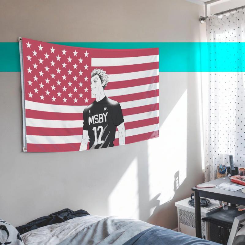 Customize Haikyuu Flags American Flag Oikawa Tooru Wall Decoration