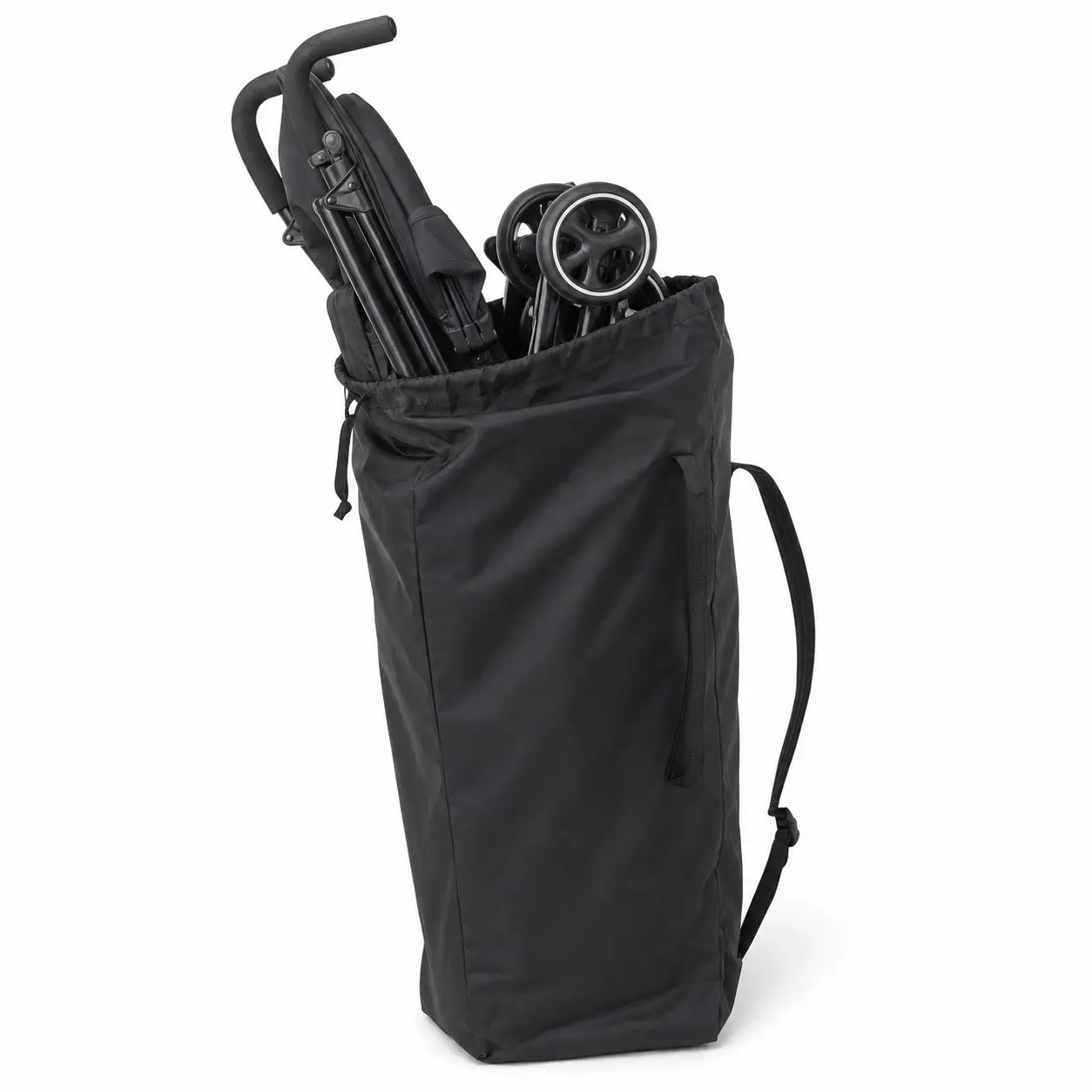 1 PCS Universal Stroller Travel Carry Bag | Style: Lightweight & Dust-proof | Features: Drawstring Closure, Adjustable Shoulder Strap,Side Pocket for Essentials | User/Scene: Ideal for Traveling Parents, Airplane Gate Checks & Daily Outings.