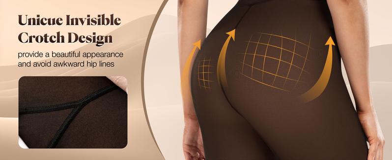 Muezna The Original Magic Fleece Lined Leggings Closed Foot Winter Comfort Fleece Tights Available in Plus Size  One-lined Seamless Style Fashionable Cozy Womenswear Warm Style Fashionable Cozy Womenswear - Basic FallFreshness