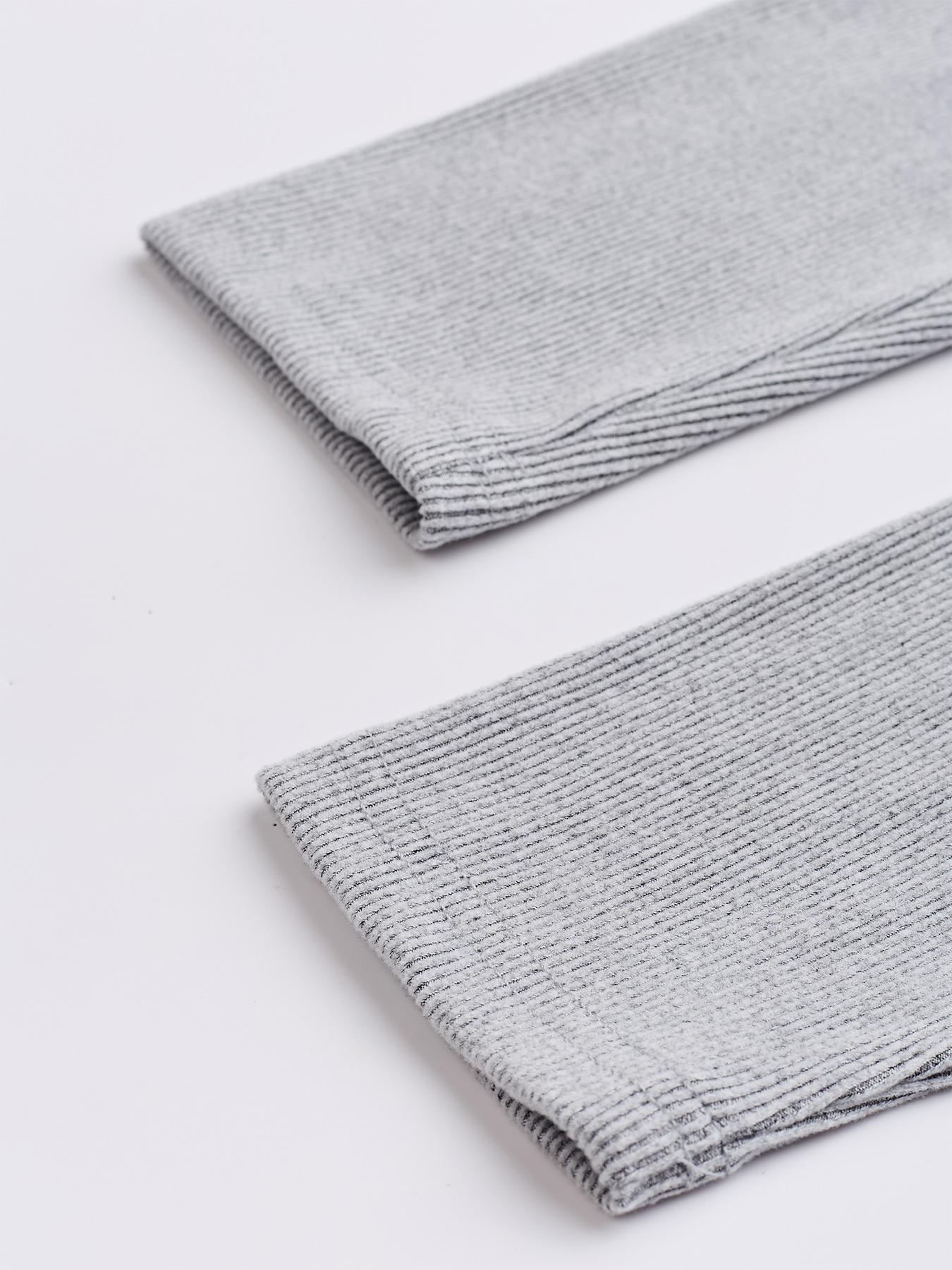 Two-piece Set Women's Solid Button Front Ribbed Crop Top & Elastic Waist Pants, Casual Long Sleeve Round Neck Top & Trousers for Spring & Fall, Women's Clothes for Daily Wear