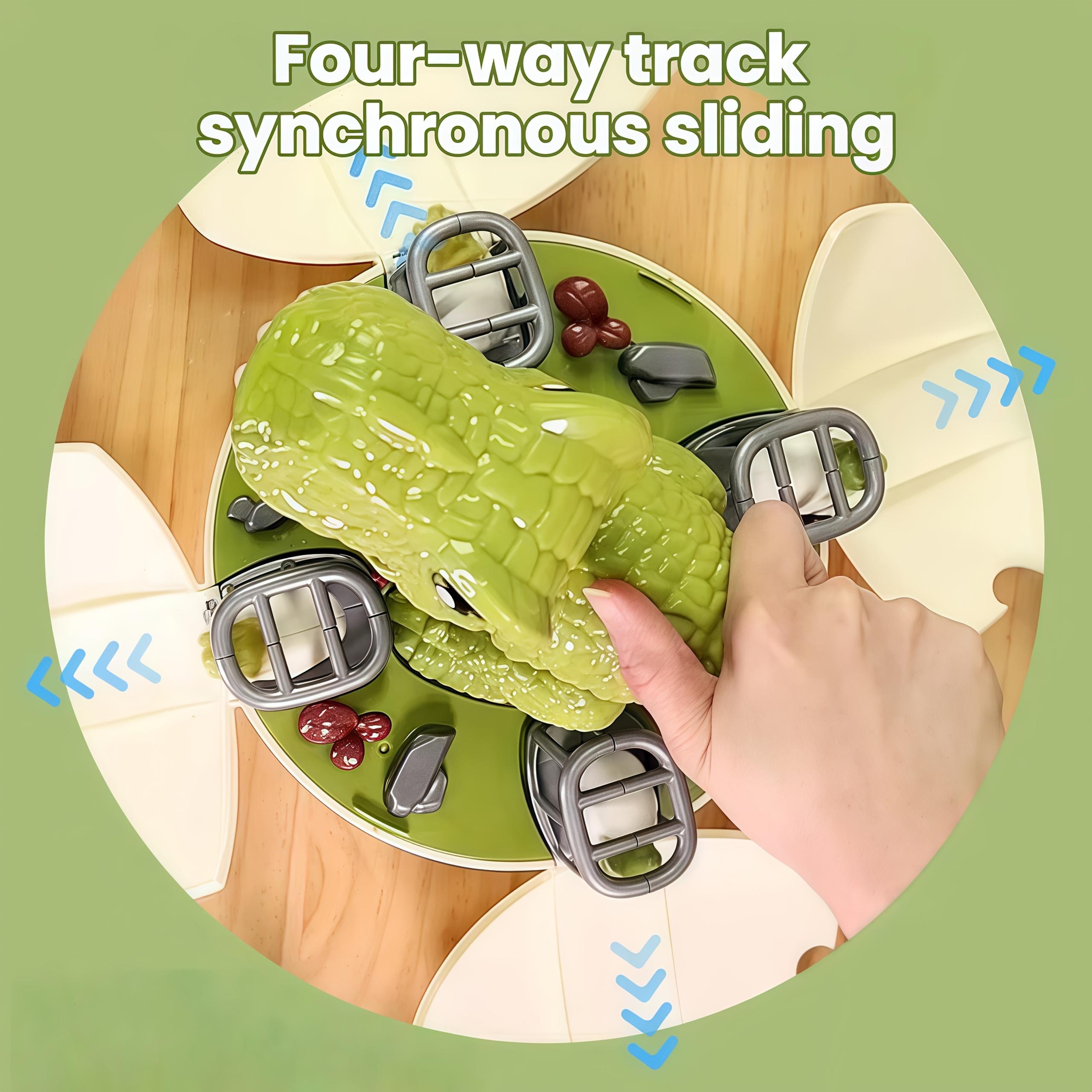 15-piece dinosaur toy set with dinosaur egg track car